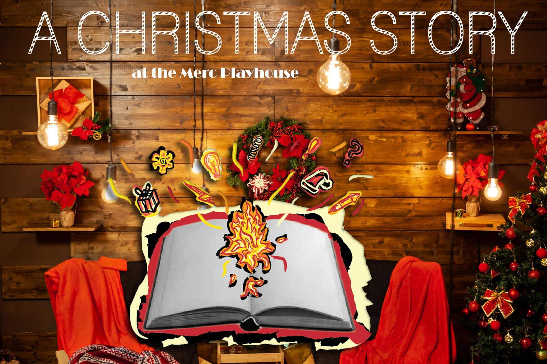 Waiting for the Christmas story in this cozy seats.